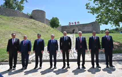 Cumhurbaşkanı Yardımcısı Yılmaz, Karabağ Deklarasyonu imza törenine katıldı