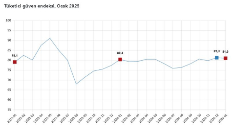 TÜİK: Tüketici güven endeksi ocakta azaldı